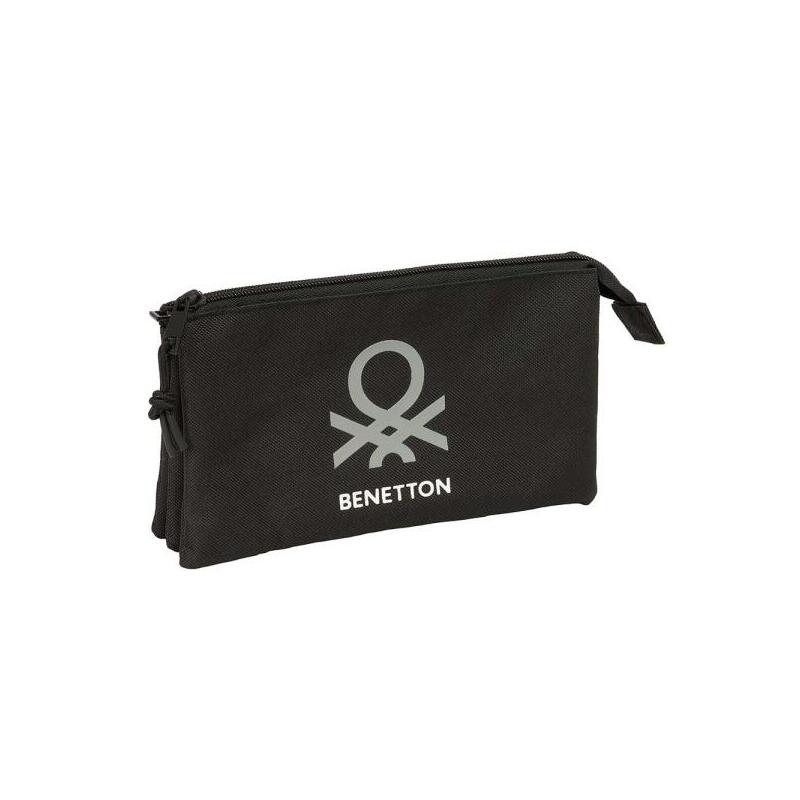 safta-benetton-basics-portatodo-3-compartimentos-con-cremalleras-bolsillo-interior-06l-220x30x120mm-color