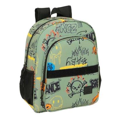 safta-graffiti-zone-mochila-adaptable-a-carro-bolsillos-laterales-doble-tirador-hombreras-acolchadas-bolsillo