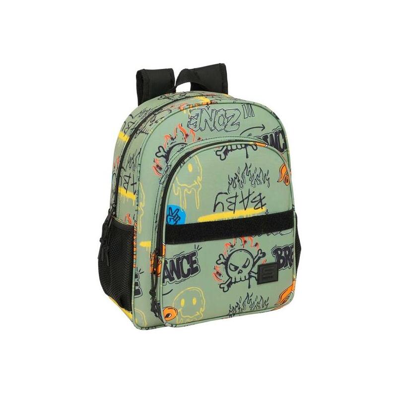 safta-graffiti-zone-mochila-adaptable-a-carro-bolsillos-laterales-doble-tirador-hombreras-acolchadas-bolsillo