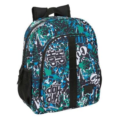 mochila-safta-graffiti-go-adaptable-a-carro-bolsillos-laterales-doble-tirador-hombreras-acolchadas-asa