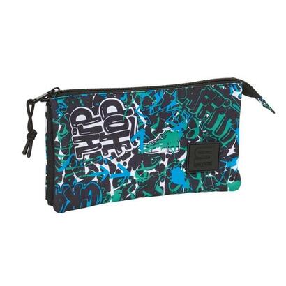safta-graffiti-go-portatodo-3-compartimentos-con-cremalleras-bolsillo-interior-060l-220x30x120mm-azul