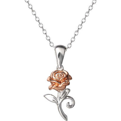 colgante-rosa-la-bella-y-la-bestia-disney-plata