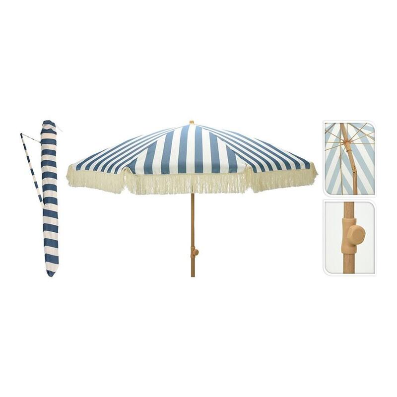 parasol-para-jardin-rayas-azul-con-flecos-beige-o183-x-200-cm
