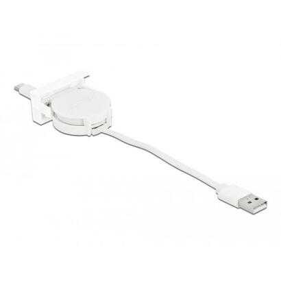 delock-easy-45-modul-usb-20-ausrollcable-usb-typ-a-zu-usb-type-c-weiss