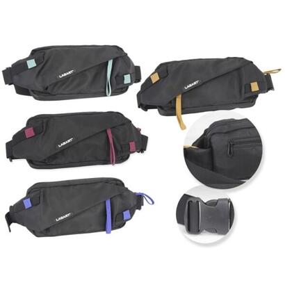 pack-de-4-unidades-lagart-smart-bandolerarinonera-3-bolsillos-cinta-ajustable-fabricada-en-nylon-impermeable-