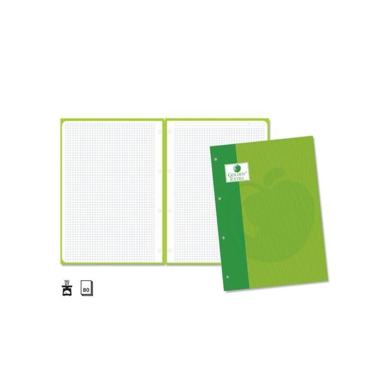 pack-de-5-unidades-golden-extra-recambio-de-80-hojas-90gr-cuadricula-4x4-formato-a4-4-taladros-y-banda-de-color