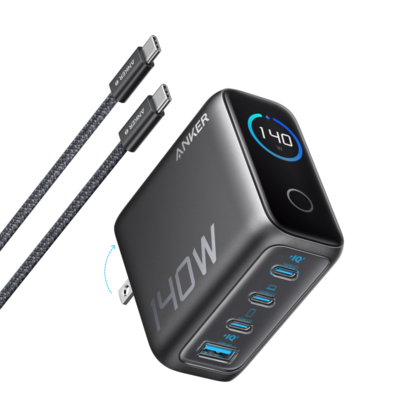 cargador-de-pared-anker-140w-4-puertos-pd-31-con-cable-usb-c-negro