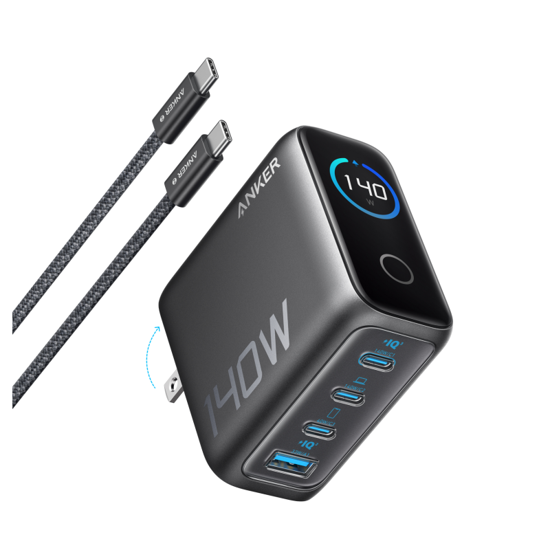cargador-de-pared-anker-140w-4-puertos-pd-31-con-cable-usb-c-negro