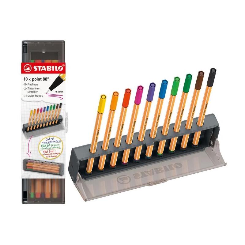 stabilo-point-88-set-de-mesa-con-10-rotuladores-de-punta-de-fibra-trazo-de-04mm-aprox-tinta-con-base-de-agua-