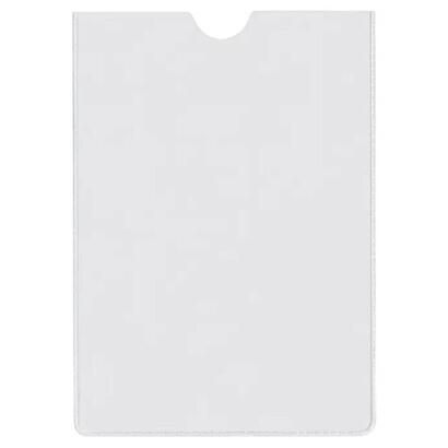 esselte-pack-de-100-portacarnets-tamano-82x122mm-80q-140-micras-pvc-transparente-acabado-liso