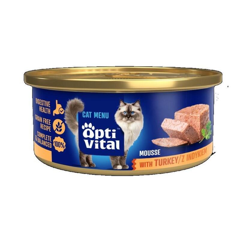 optivital-mini-lata-mousse-para-gatos-adultos-con-pavo-85g