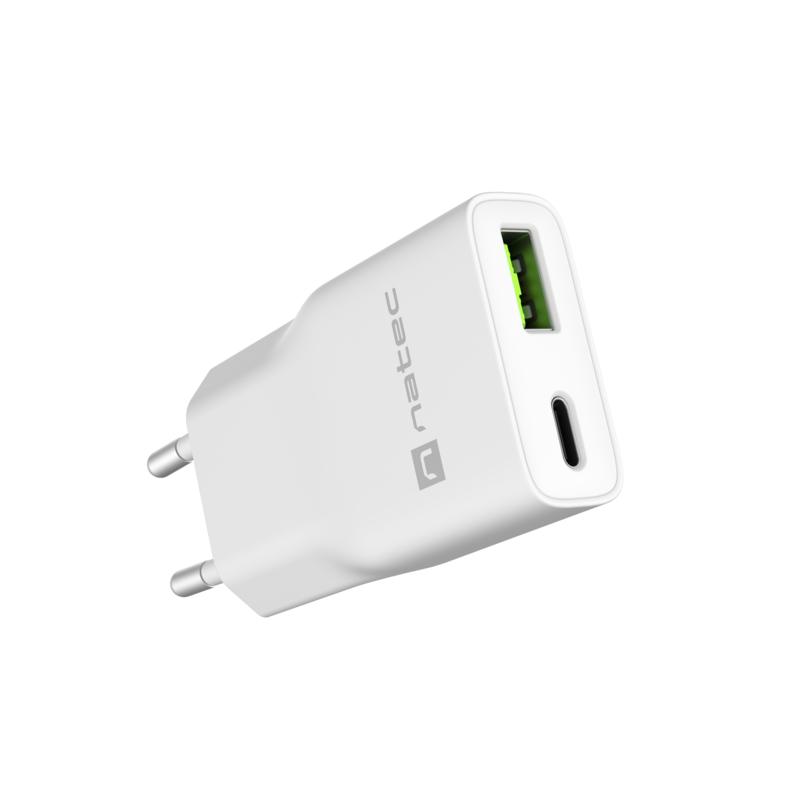 natec-usb-charger-ribera-gan-slim-usb-ausb-c-20w-white