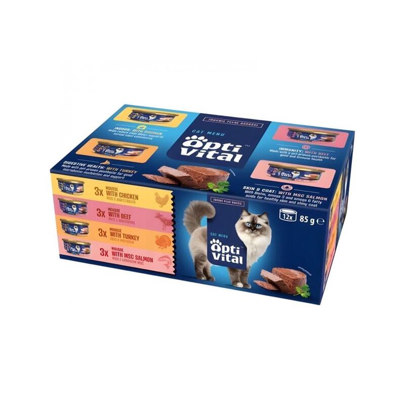 optivital-mini-can-multibox-para-gatos-adultos-con-sabores-a-bovino-pollo-pavo-los-12x85g