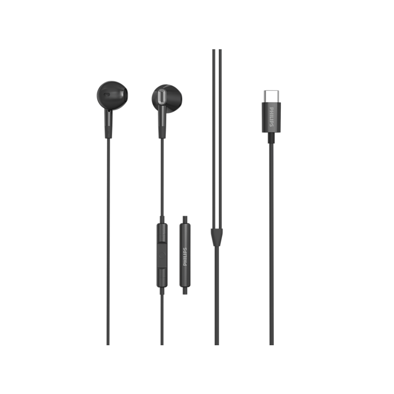 auriculares-philips-tae1020bk93-intrauditivos-con-microfono-cable-usb-c-negro