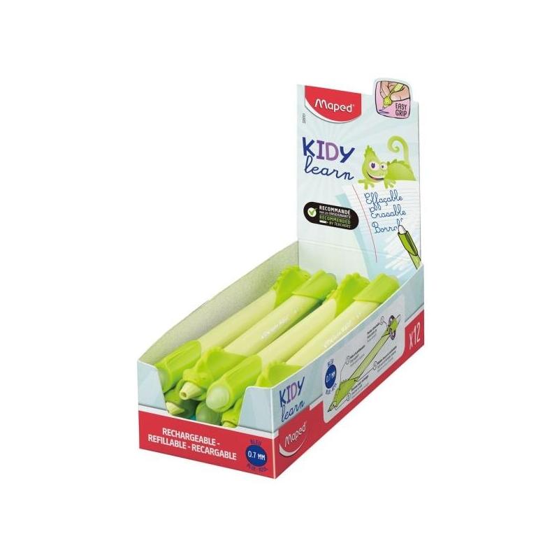 pack-de-12-unidades-maped-kidy-lern-magic-boligrafo-borrable-con-guia-para-dedos-modelo-camaleon-tinta-color-azul-