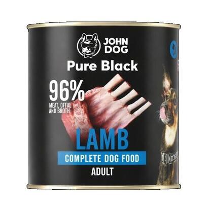 john-dog-pure-black-dorosly-jagniecina-karma-mokra-para-perro-800g