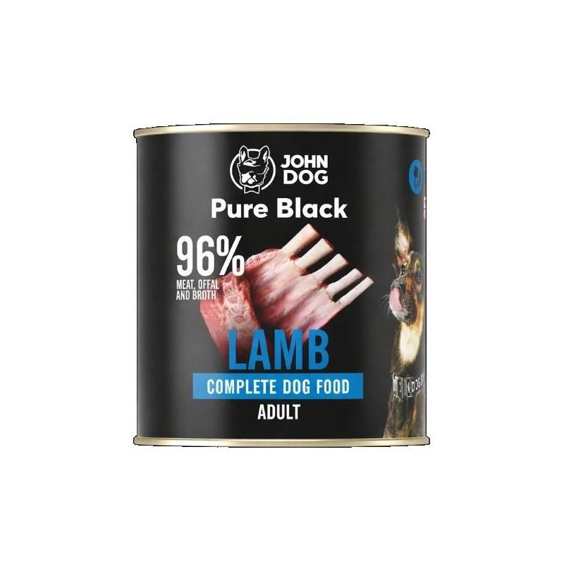john-dog-pure-black-dorosly-jagniecina-karma-mokra-para-perro-800g