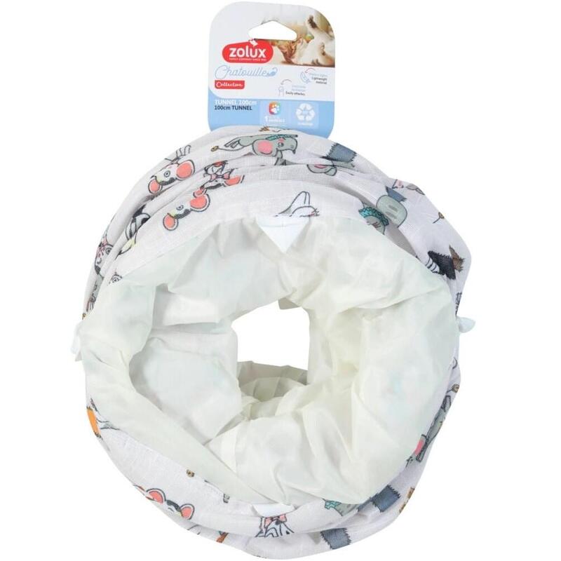 tunel-de-juguete-para-gatos-zolux-con-diseno-de-gato-y-ratones-chatouille-100-cm