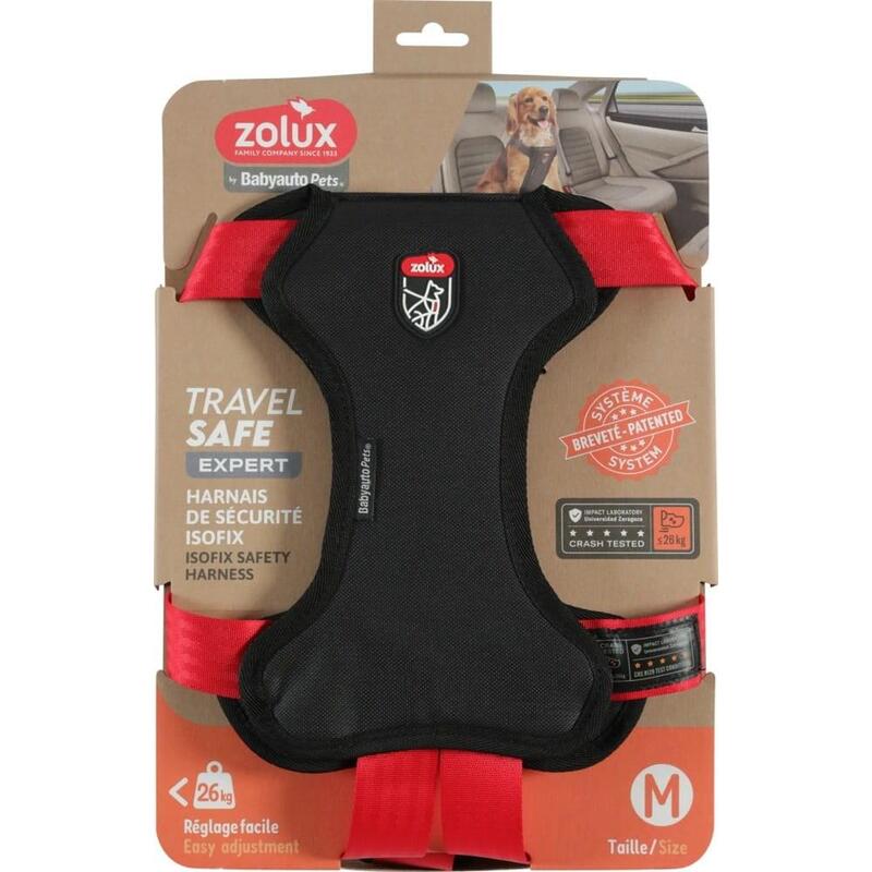 zolux-szelki-para-perro-travel-safe-m-czerwone