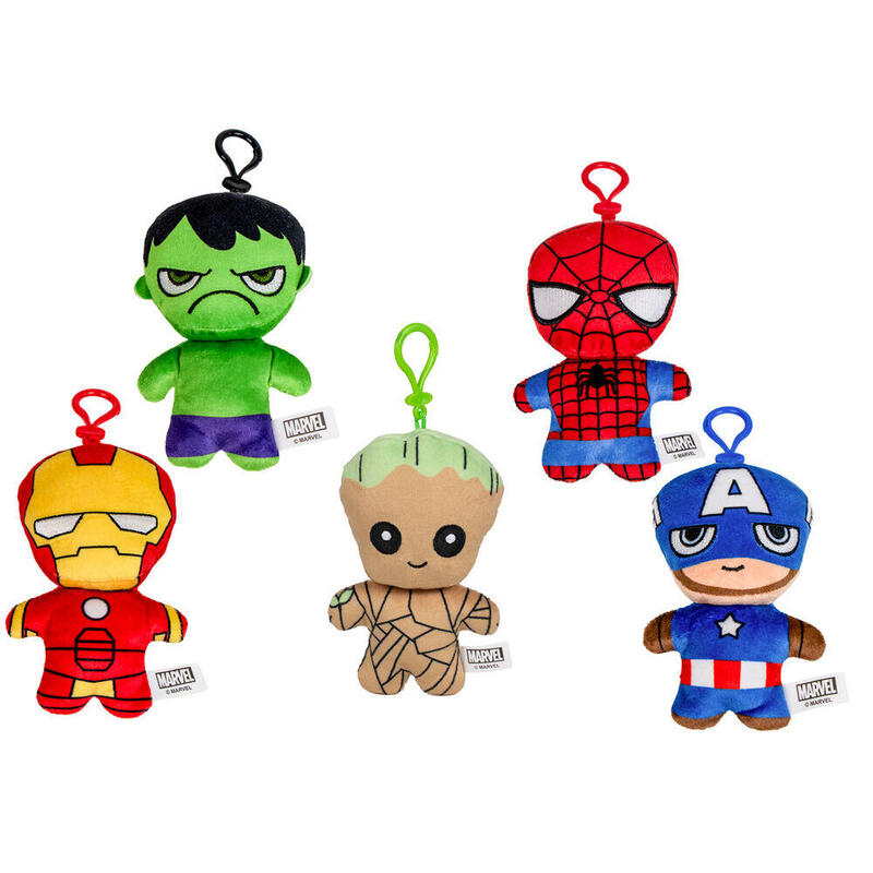 pack-de-12-unidades-llavero-peluche-marvel-13cm