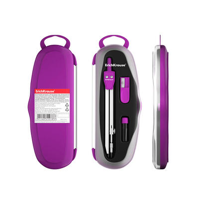 erichkrause-compases-metalicos-conjunto-de-instrumentos-school-135mm-radio-maximo-21-cm-incluye-afilador-y-mina-de