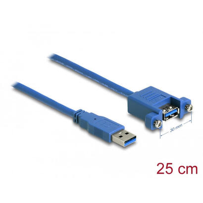 delock-cable-usb-30-a-mecker-usb-30-a-h-zum-einbau-25cm