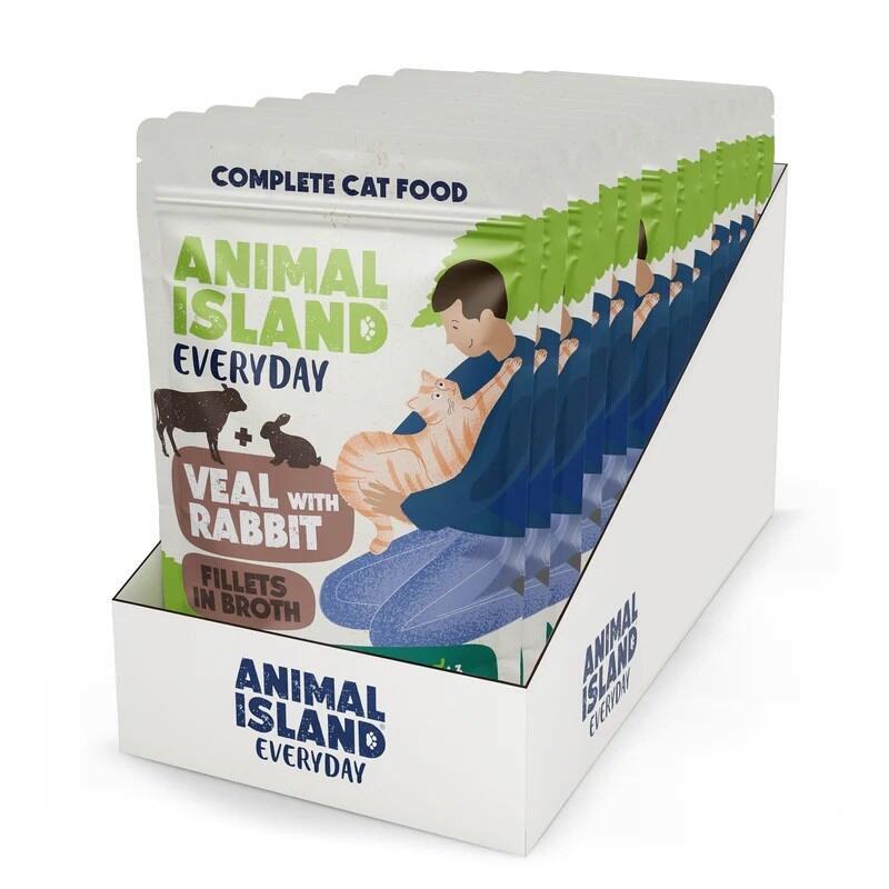 ternera-de-animal-island-con-bolsitas-de-conejo-para-gatos-12-x-85-g