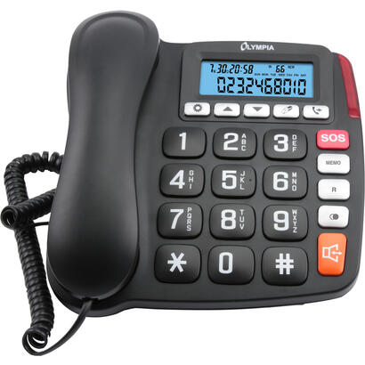 telefono-olympia-4520-analogico-negro-blanco