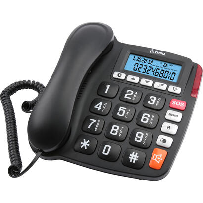 telefono-olympia-4520-analogico-negro-blanco