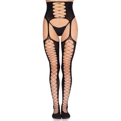 leg-avenue-1968-medias-de-liguero-con-encaje-negro-talla-unica