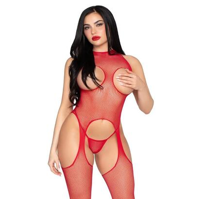 leg-avenue-89374-bodystocking-sin-copas-y-panty-rojo-talla-unica