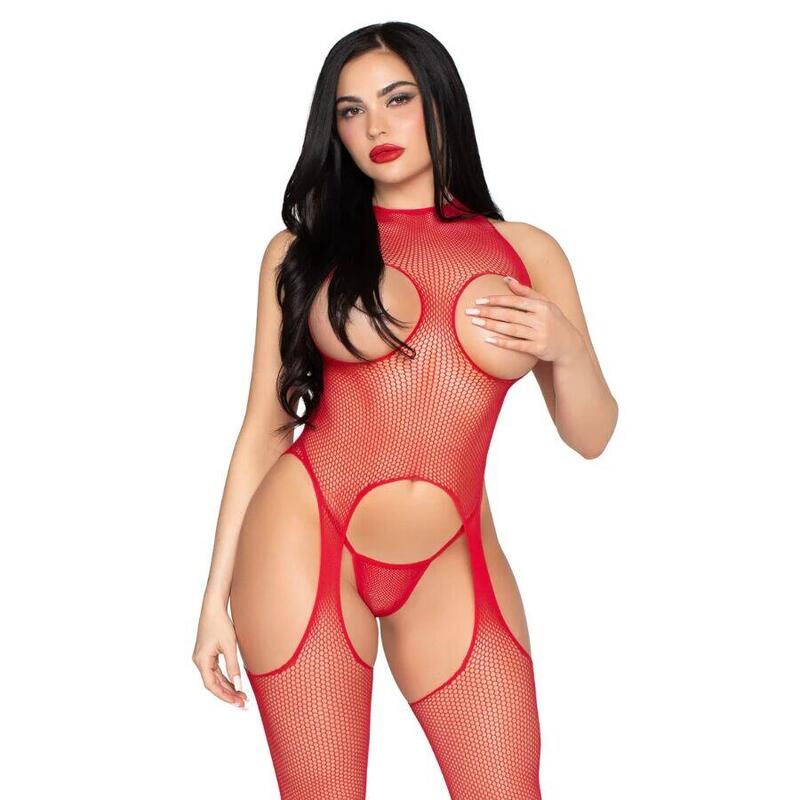 leg-avenue-89374-bodystocking-sin-copas-y-panty-rojo-talla-unica
