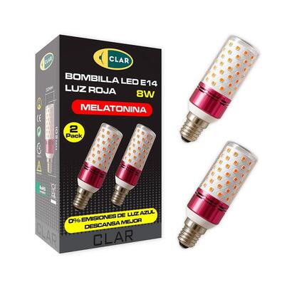 bombilla-tubular-roja-melatonina-e14-8-w-2-uds