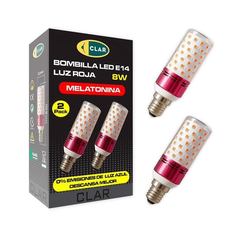 bombilla-tubular-roja-melatonina-e14-8-w-2-uds