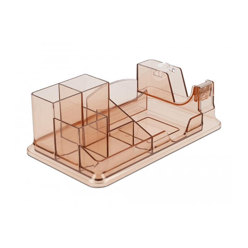 delock-schreibtisch-organizer-transparentee-marron