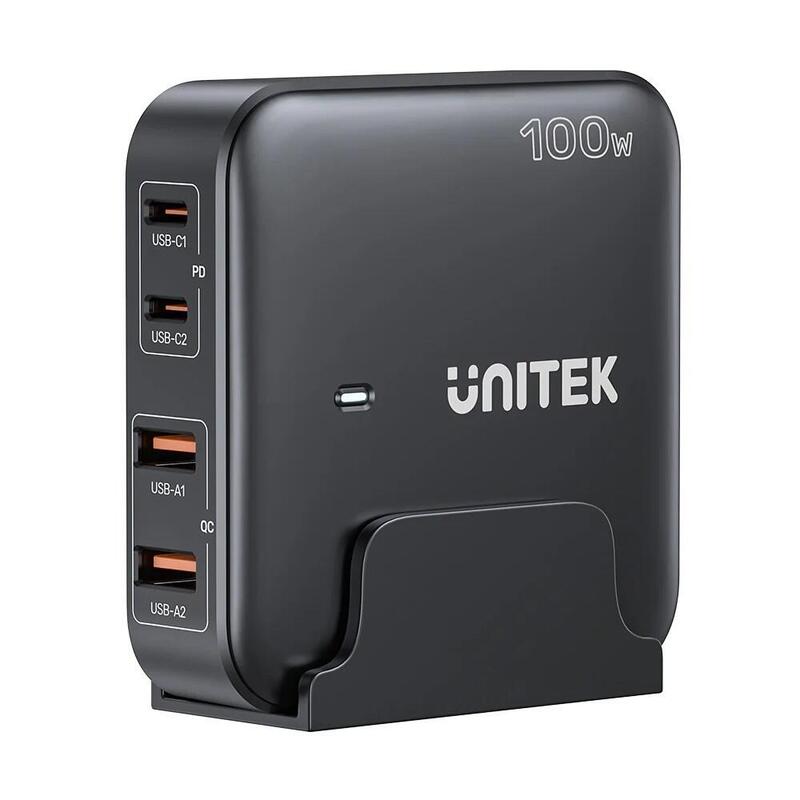unitek-ladowarka-biurkowa-gan-100w-2xusb-a-2xusb-c