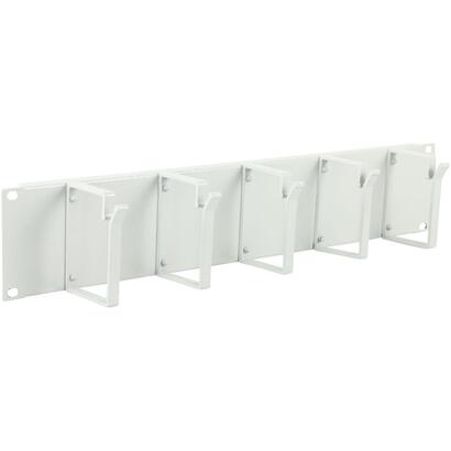 2u-19-cable-organizer-panel-5-hook-white
