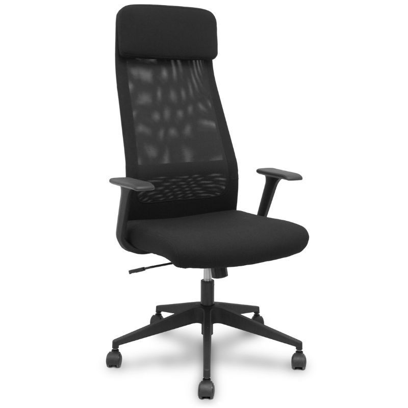 piqueras-y-crespo-forol-silla-pro536-basculante-tela-negra-brazos-fijos