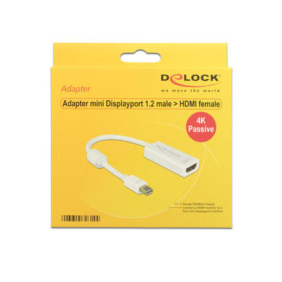 delock-adapter-mini-displayport-12-stecker-hdmi-buchse-4k-passiv-weiss