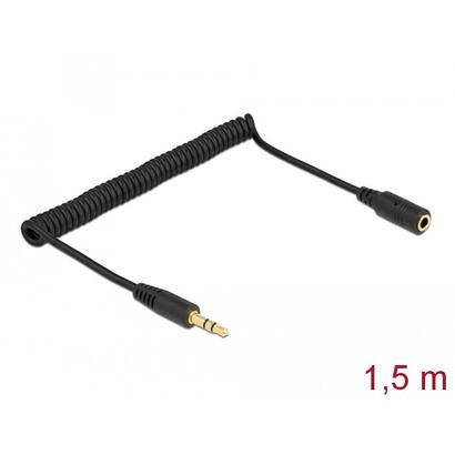 delock-spiralcable-verlangerung-35-mm-3-pin-klinkenstecker-zu-klinkenbuchse-15-m-schwarz
