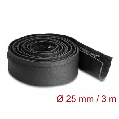 delock-cableschlauch-neopren-flexibel-mit-reissverschluss-3-m-x-100-mm-schwarz