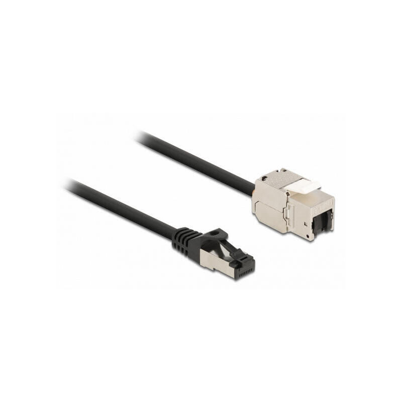 delock-cable-rj45-stecker-zu-keystone-modul-rj45-buchse-cat6a-25-cm-schwarz