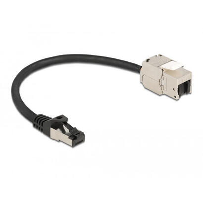 delock-cable-rj45-stecker-zu-keystone-modul-rj45-buchse-cat6a-25-cm-schwarz
