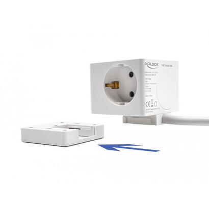 delock-steckdosenwurfel-mit-verlangerungscable-3-fach-mit-kindersicherung-und-usb-cargador-15-m-cable-weiss