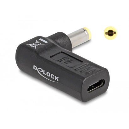 delock-adapter-fur-notebook-ladecable-usb-type-c-buchse-zu-55-x-25-mm-stecker-90-gewinkelt