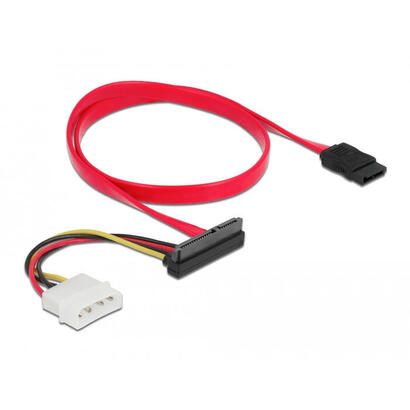 delock-cable-sata-6-gb-s-7-pin-buchse-molex-4-pin-strom-stecker-sata-22-pin-buchse-oben-gewinkelt-50-cm