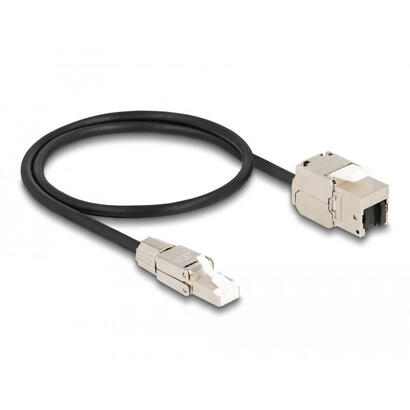 delock-cable-rj45-stecker-feldkonfektionierbar-zu-keystone-modul-rj45-buchse-cat6a-50-cm