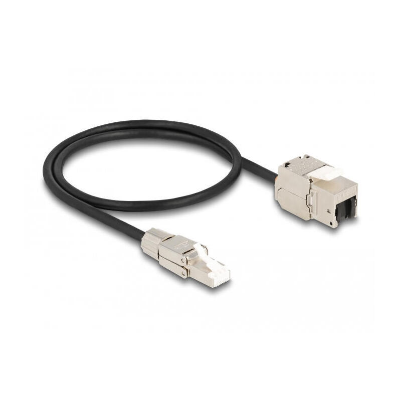 delock-cable-rj45-stecker-feldkonfektionierbar-zu-keystone-modul-rj45-buchse-cat6a-50-cm