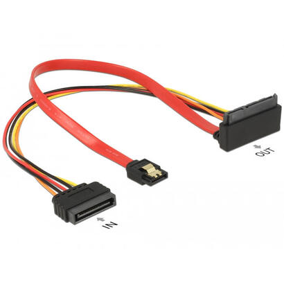 delock-cable-sata-6-gb-s-7-pin-buchse-sata-15-pin-strom-stecker-sata-22-pin-buchse-oben-gewinkelt-metall-30-cm