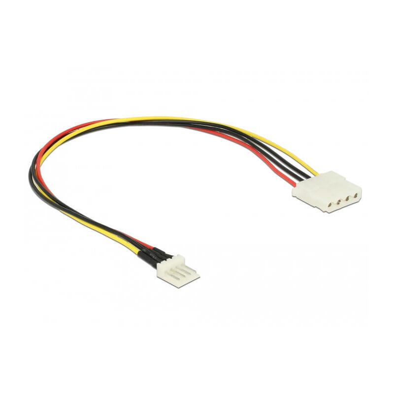 delock-cable-power-floppy-4-pin-stecker-molex-4-pin-buchse-30-cm